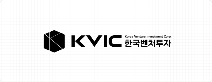 kvic 한국벤처투자 시그니처 가로형 black